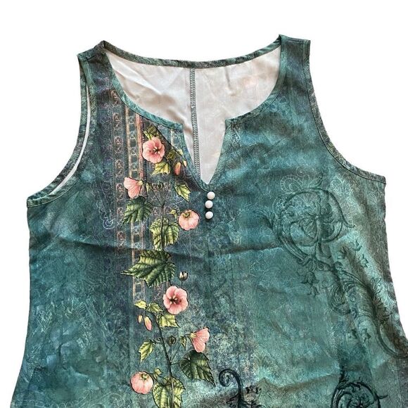 Sleeveless Floral Summer Dress Size Medium - Picture 4 of 6